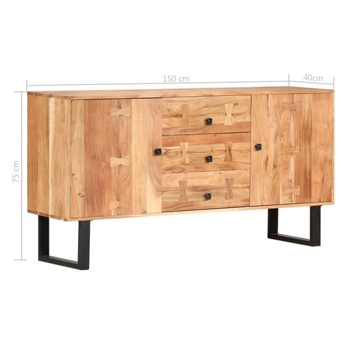 Rustika Rowe -  Sideboard 150x40x75 cm Solid Acacia Wood